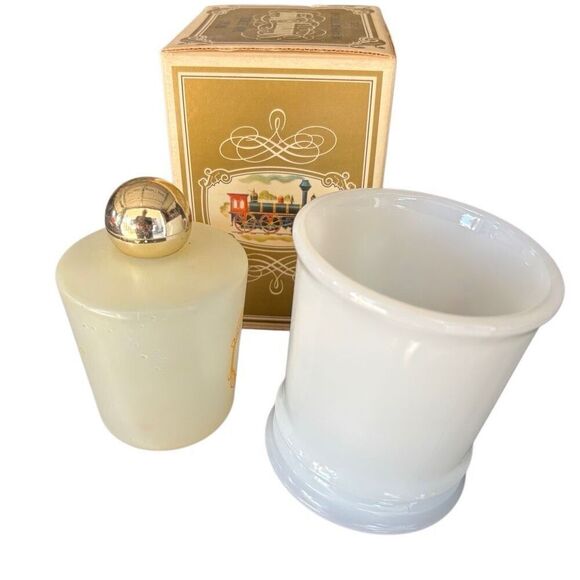 Avon Iron Horse Locomotive Shaving Mug & EMPTY Blend 7 After Shave Decanter - Picture 6 of 11